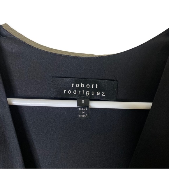 Robert Rodriguez Ruffle Zip Front Sleeveless Mini Dress sz 0 Bodycon - Picture 15 of 15